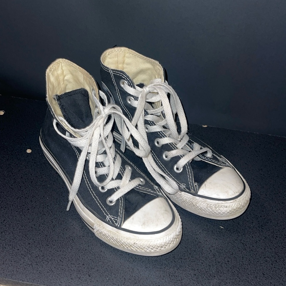 COPY - Black and white converse high top
